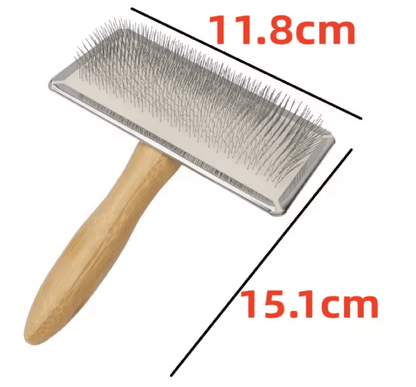 PawEase Solid Wood Pet Grooming Comb 3