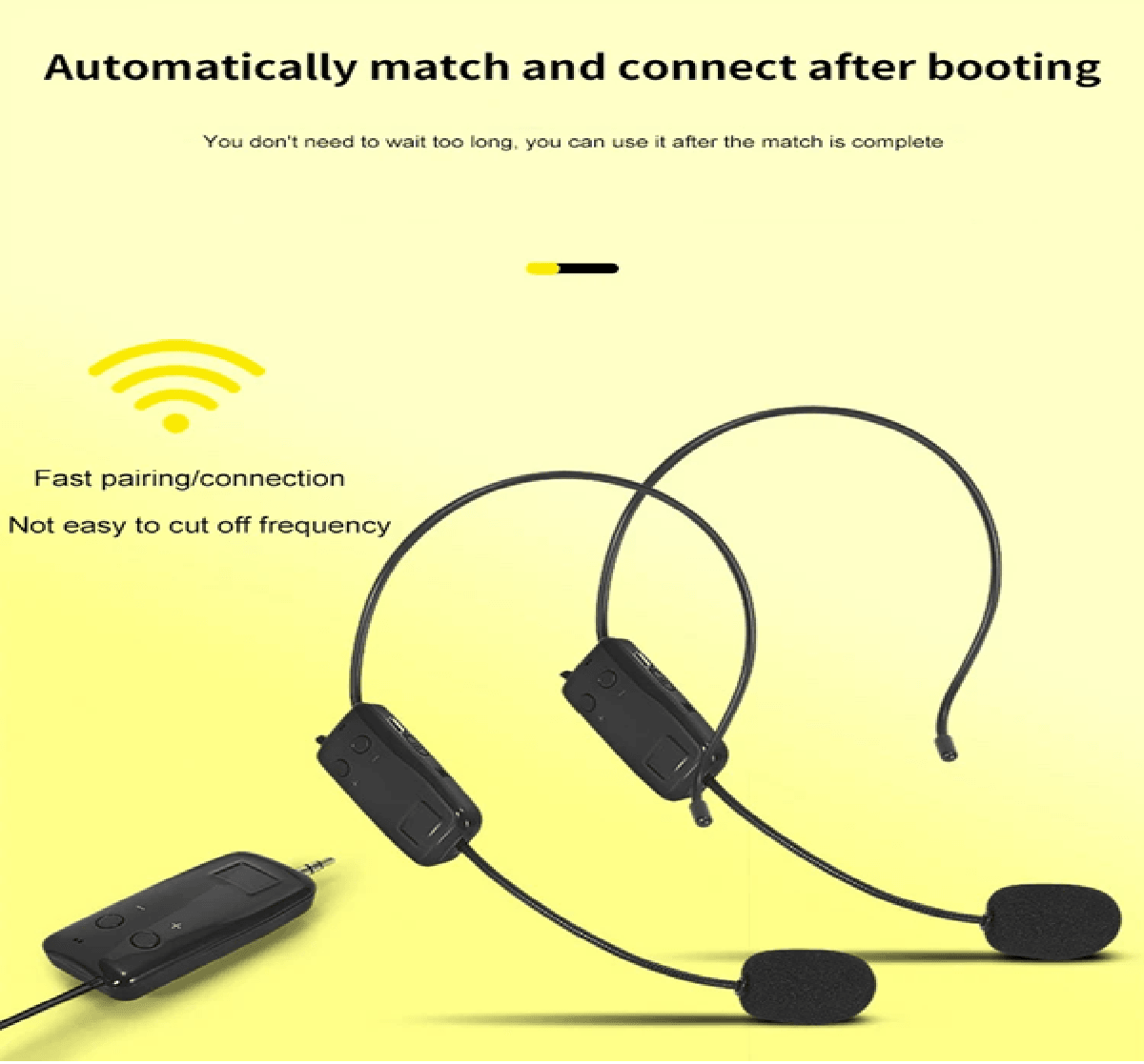 ClearVoice 24G Wireless Headset Microphone Set 1