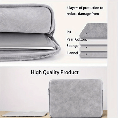 SlimGuard PU Leather Laptop Sleeve Case 3