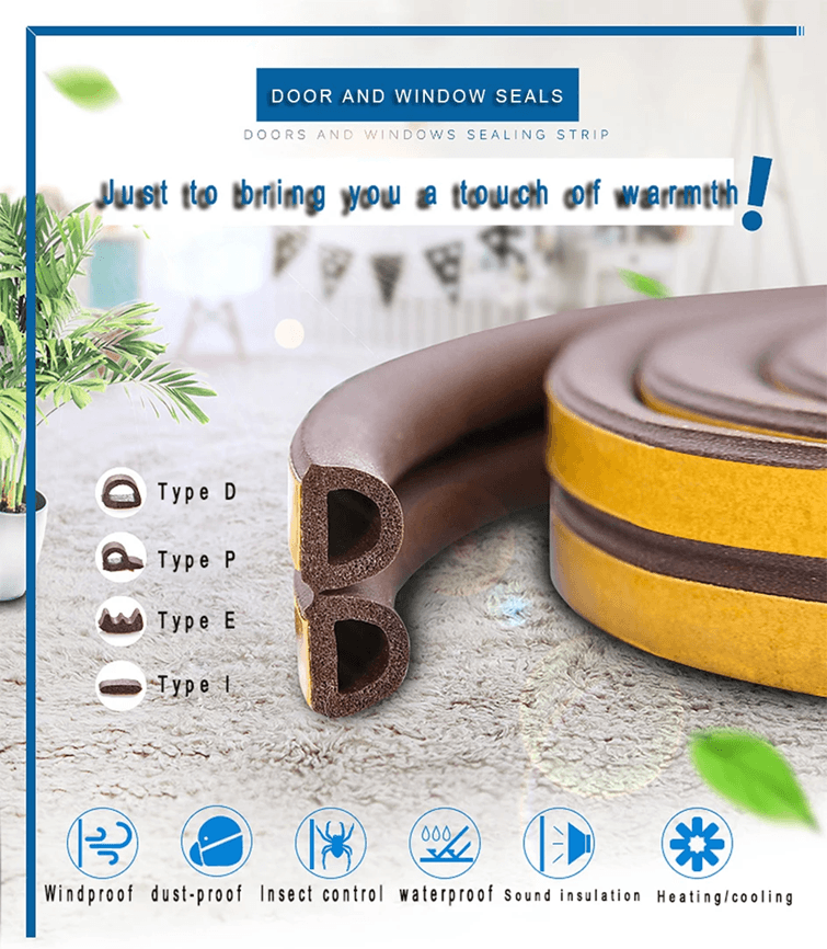 SealPro Self Adhesive Weather Stripping Tape