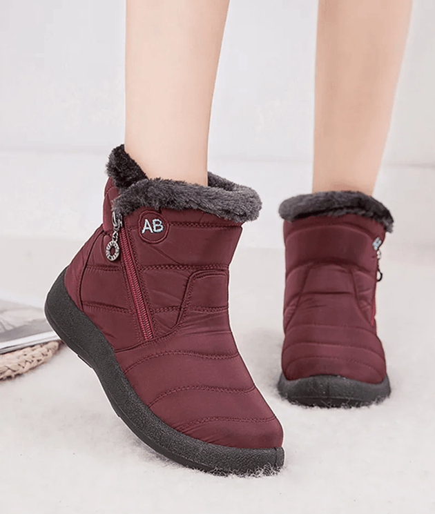 CozyStep Waterproof Fur Lined Winter Ankle Boots For Women 4