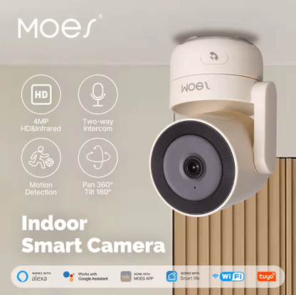 HomeGuard 4MP Tuya WiFi Smart Security Camera with Pan Tilt and Night Vision