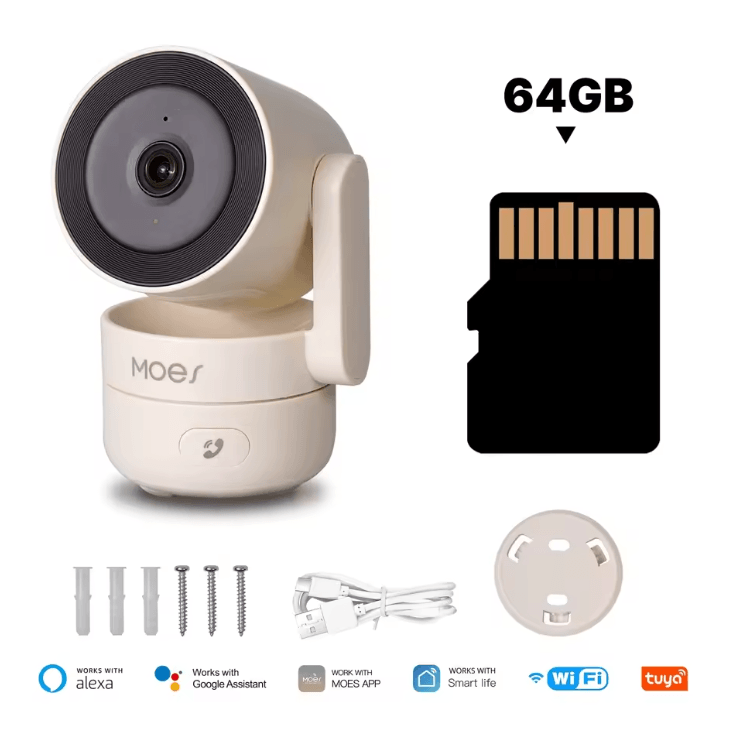 HomeGuard 4MP Tuya WiFi Smart Security Camera With Pan Tilt And Night Vision 5