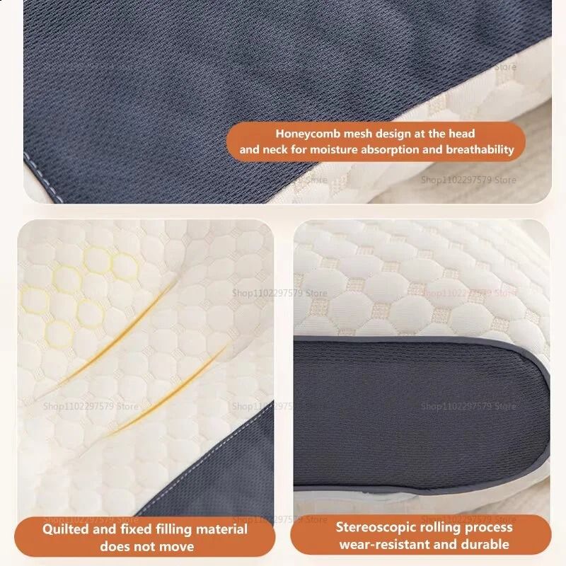 Ergonomic Cervical Orthopedic Neck Pillow For Better Sleep And Massage Support 2