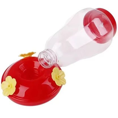 480ML Plastic Bird Water Feeder Bottle Clear Hanging Hummingbird Feeder For Garden 4