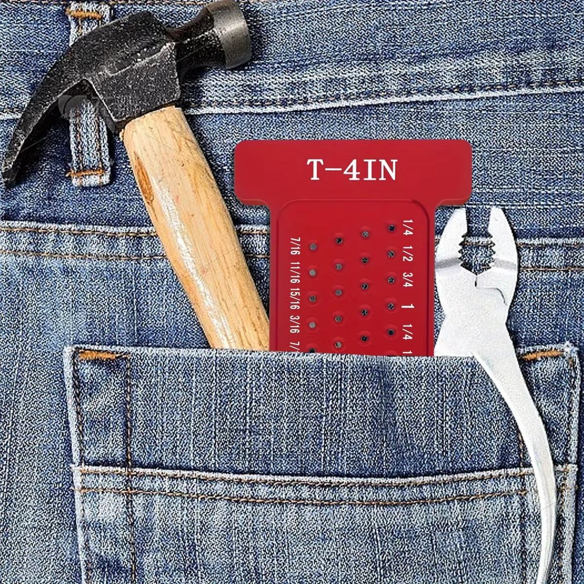 PrecisionPocket TSquare  Hole Scribing Gauge  Metric  Inch Layout Ruler 5