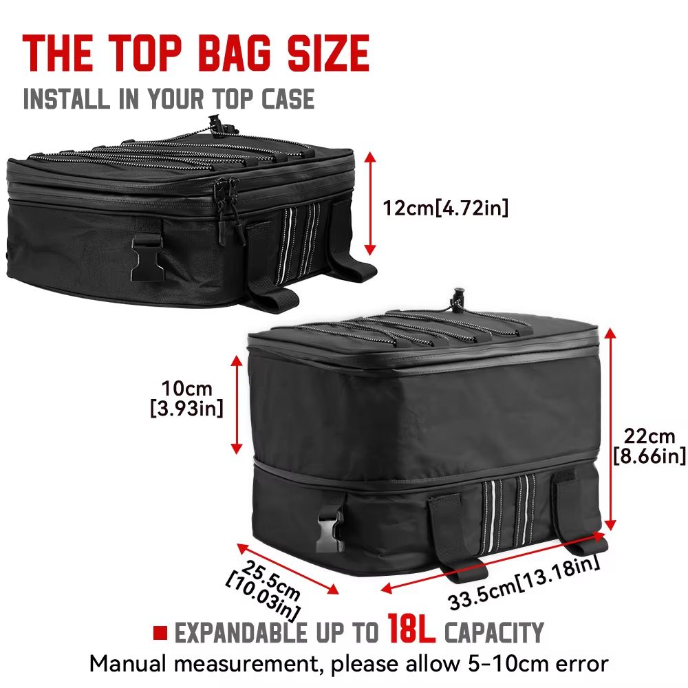 Premium Adventure Motorcycle Top Bag  Waterproof Luggage Case For BMW R1250GS R1200GS And ADV Touri 4