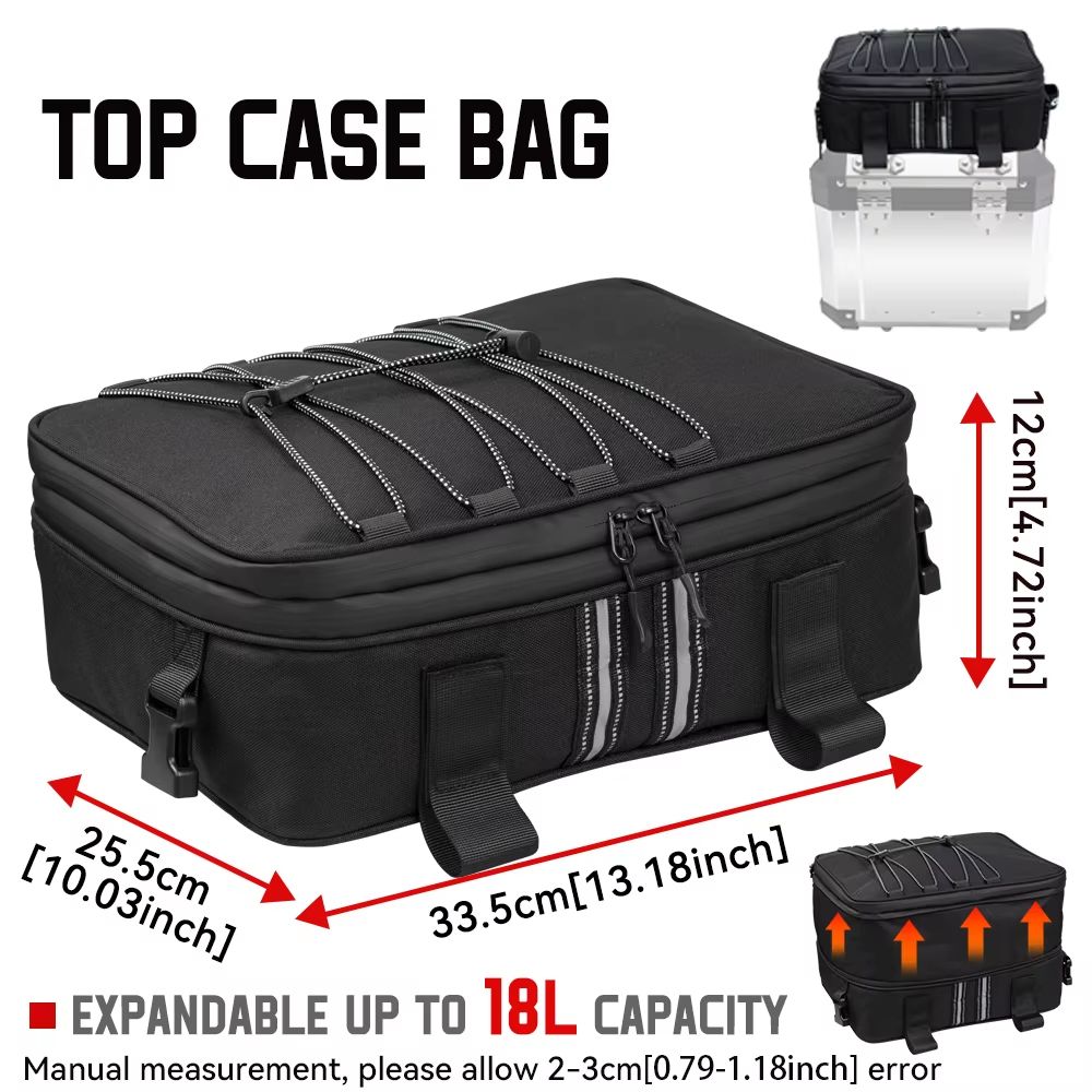 Premium Adventure Motorcycle Top Bag  Waterproof Luggage Case For BMW R1250GS R1200GS And ADV Touri 6