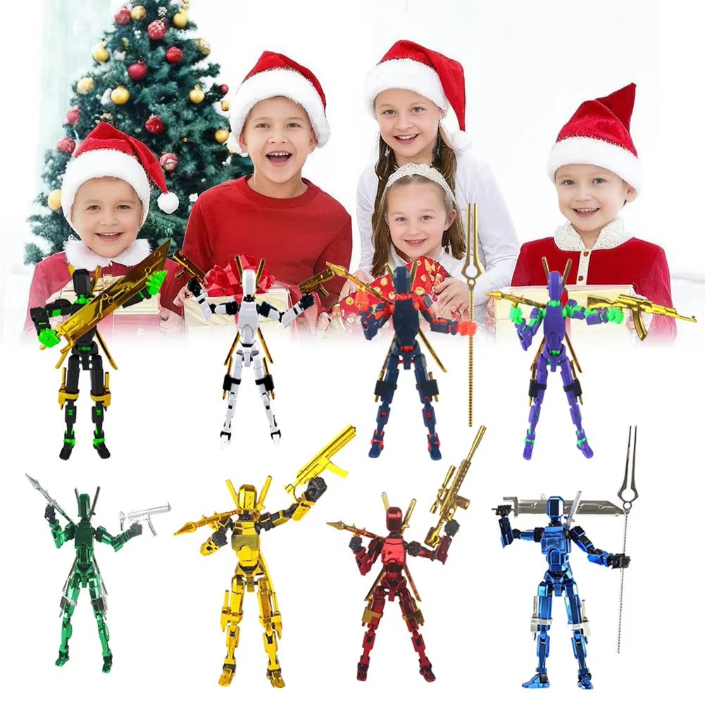 Titan T13 Transforming Action Figure Robot Set  MultiJointed Movable Hero And Dog Toy For Kids 1