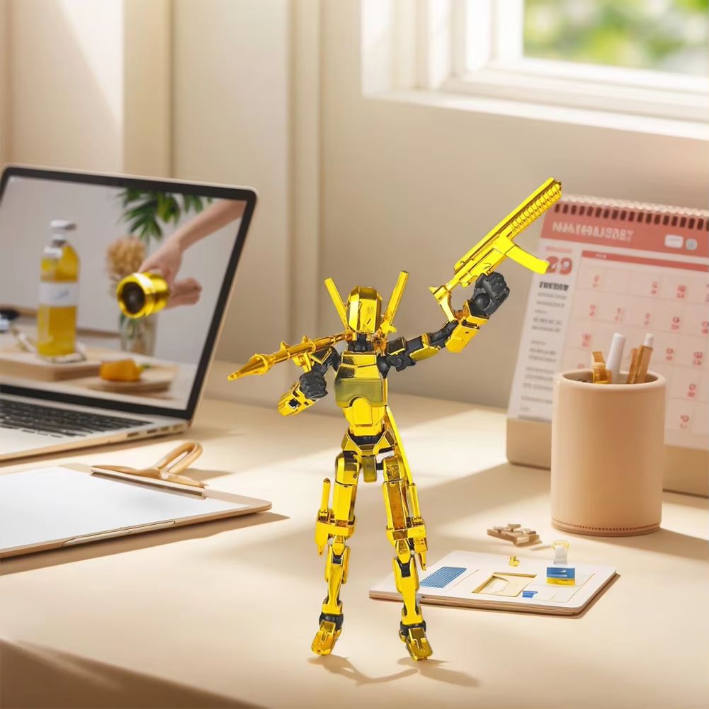 Titan T13 Transforming Action Figure Robot Set  MultiJointed Movable Hero And Dog Toy For Kids 2