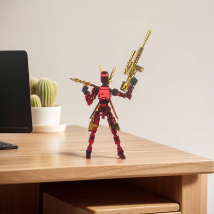 Titan T13 Transforming Action Figure Robot Set  MultiJointed Movable Hero And Dog Toy For Kids 3