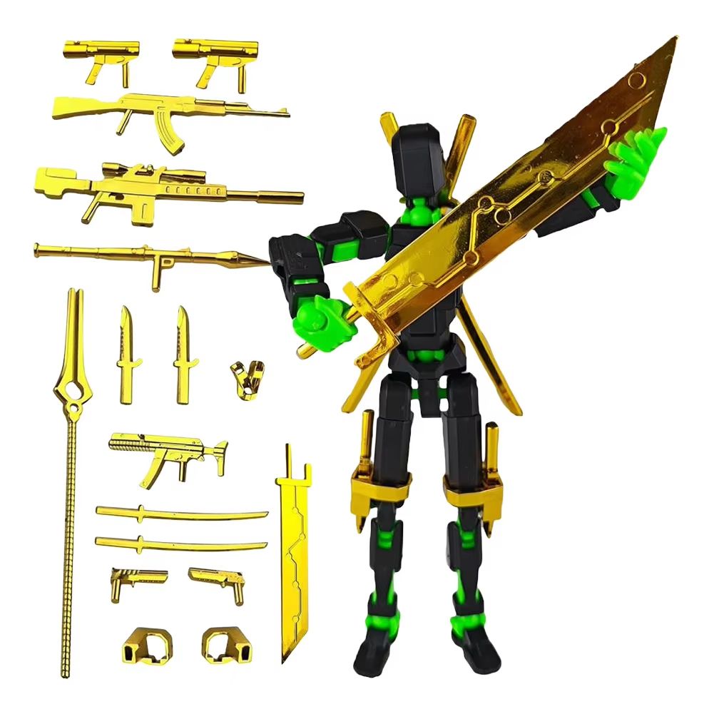 Titan T13 Transforming Action Figure Robot Set  MultiJointed Movable Hero And Dog Toy For Kids 9