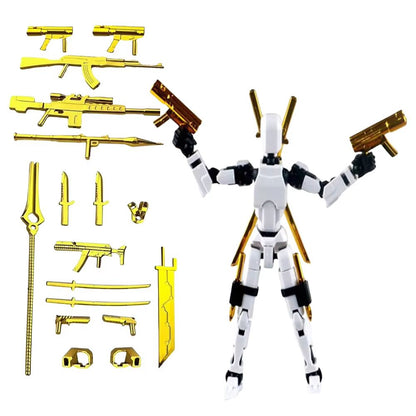 Titan T13 Transforming Action Figure Robot Set  MultiJointed Movable Hero And Dog Toy For Kids 10