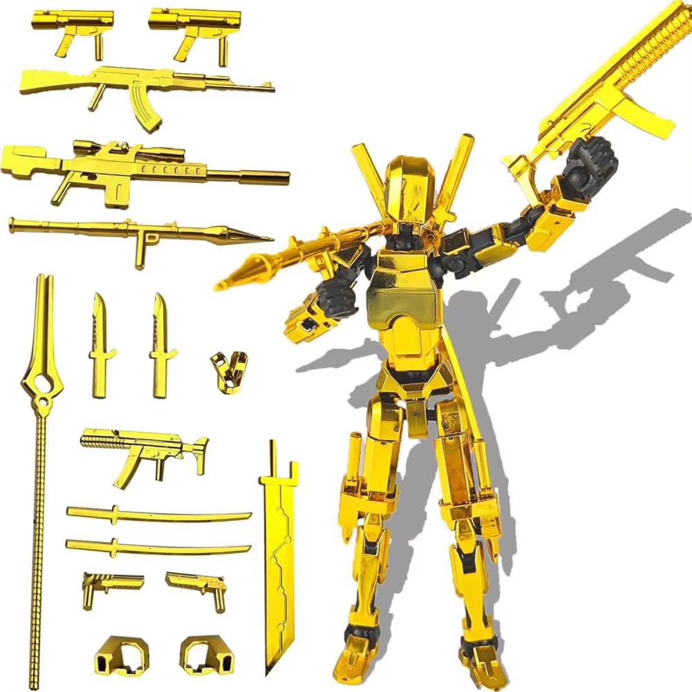 Titan T13 Transforming Action Figure Robot Set  MultiJointed Movable Hero And Dog Toy For Kids 12