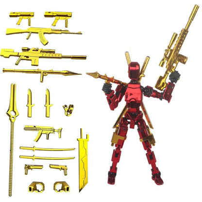 Titan T13 Transforming Action Figure Robot Set  MultiJointed Movable Hero And Dog Toy For Kids 13