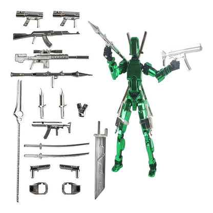 Titan T13 Transforming Action Figure Robot Set  MultiJointed Movable Hero And Dog Toy For Kids 14