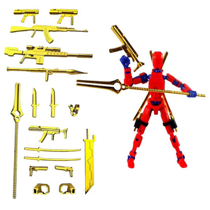 Titan T13 Transforming Action Figure Robot Set  MultiJointed Movable Hero And Dog Toy For Kids 7