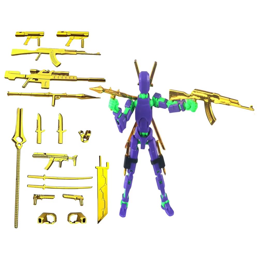 Titan T13 Transforming Action Figure Robot Set  MultiJointed Movable Hero And Dog Toy For Kids 8