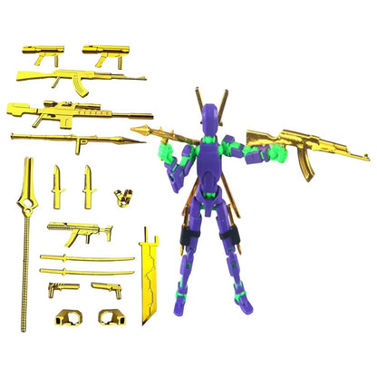 Titan T13 Transforming Action Figure Robot Set  MultiJointed Movable Hero And Dog Toy For Kids 8
