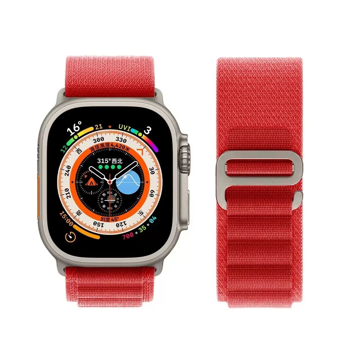 Alpine Loop Apple Watch Band  Premium Nylon Strap For Apple Watch Ultra 2 Series 9 8 7 SE And More 18