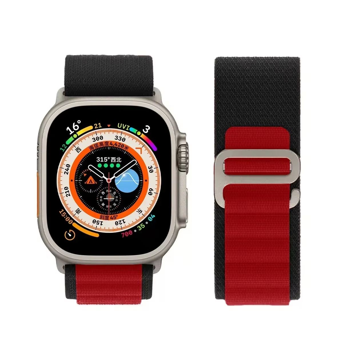 Alpine Loop Apple Watch Band  Premium Nylon Strap For Apple Watch Ultra 2 Series 9 8 7 SE And More 20