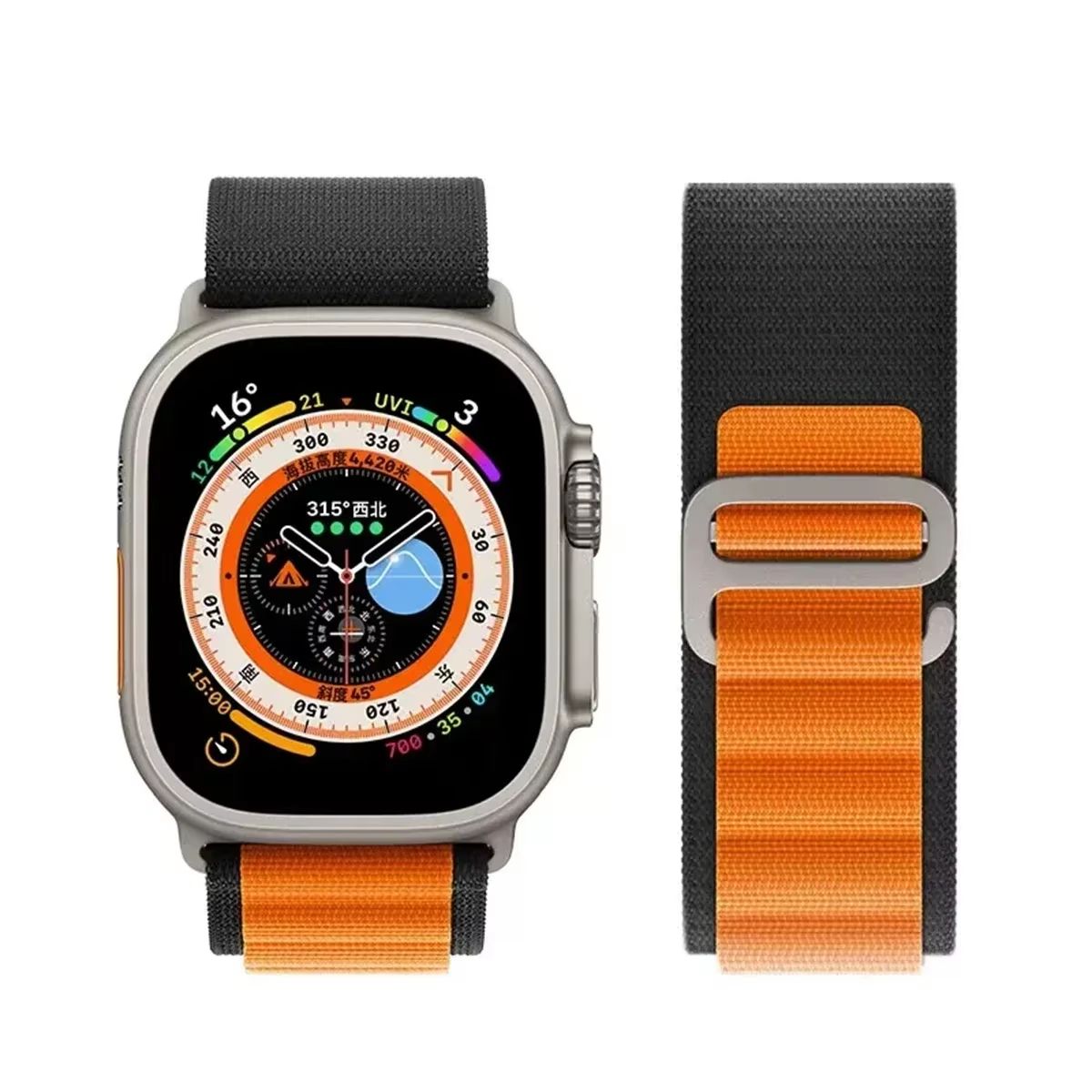Alpine Loop Apple Watch Band  Premium Nylon Strap For Apple Watch Ultra 2 Series 9 8 7 SE And More 22