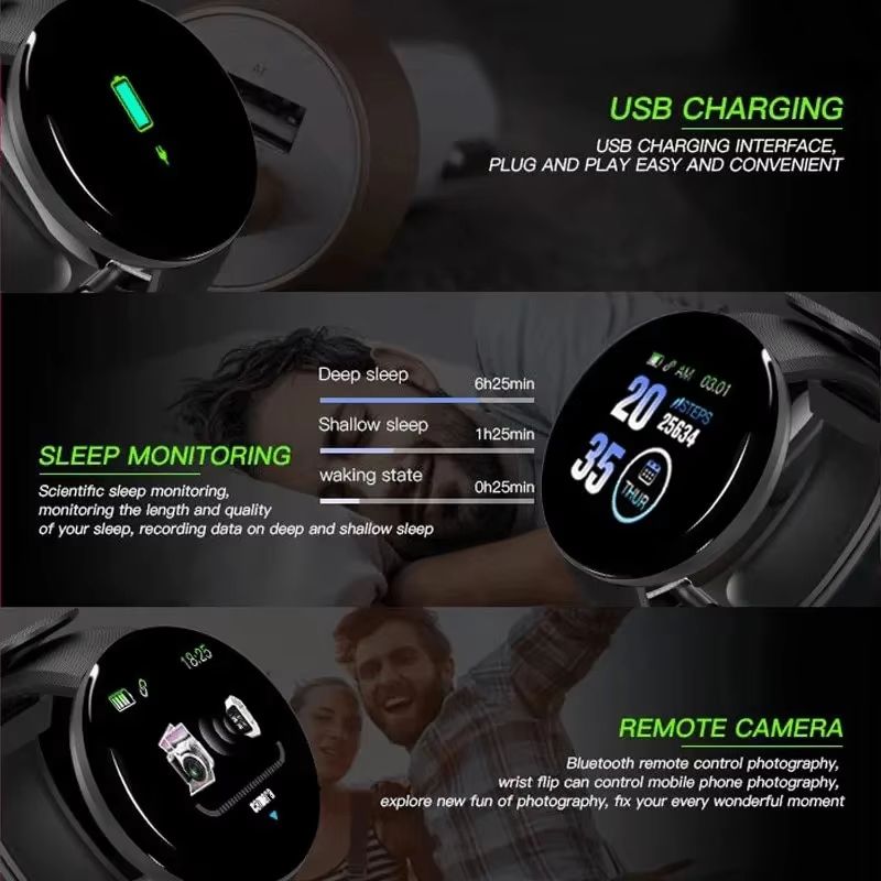 Xiaomi D18 Smartwatch With Color Display And MultiSport Fitness Tracking 3