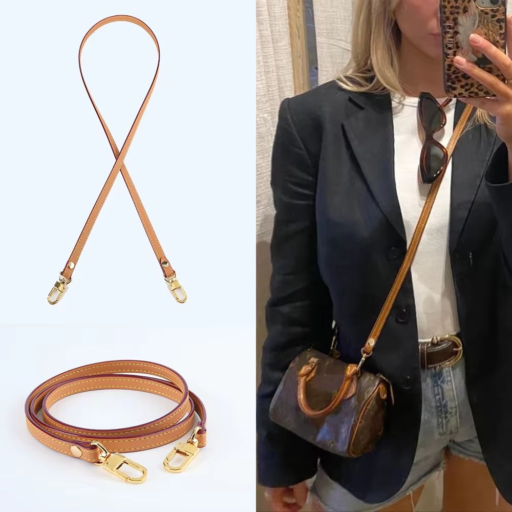 Premium Cow Leather Replacement Bag Strap – Adjustable Shoulder and Crossbody Belt for Women's Handbags