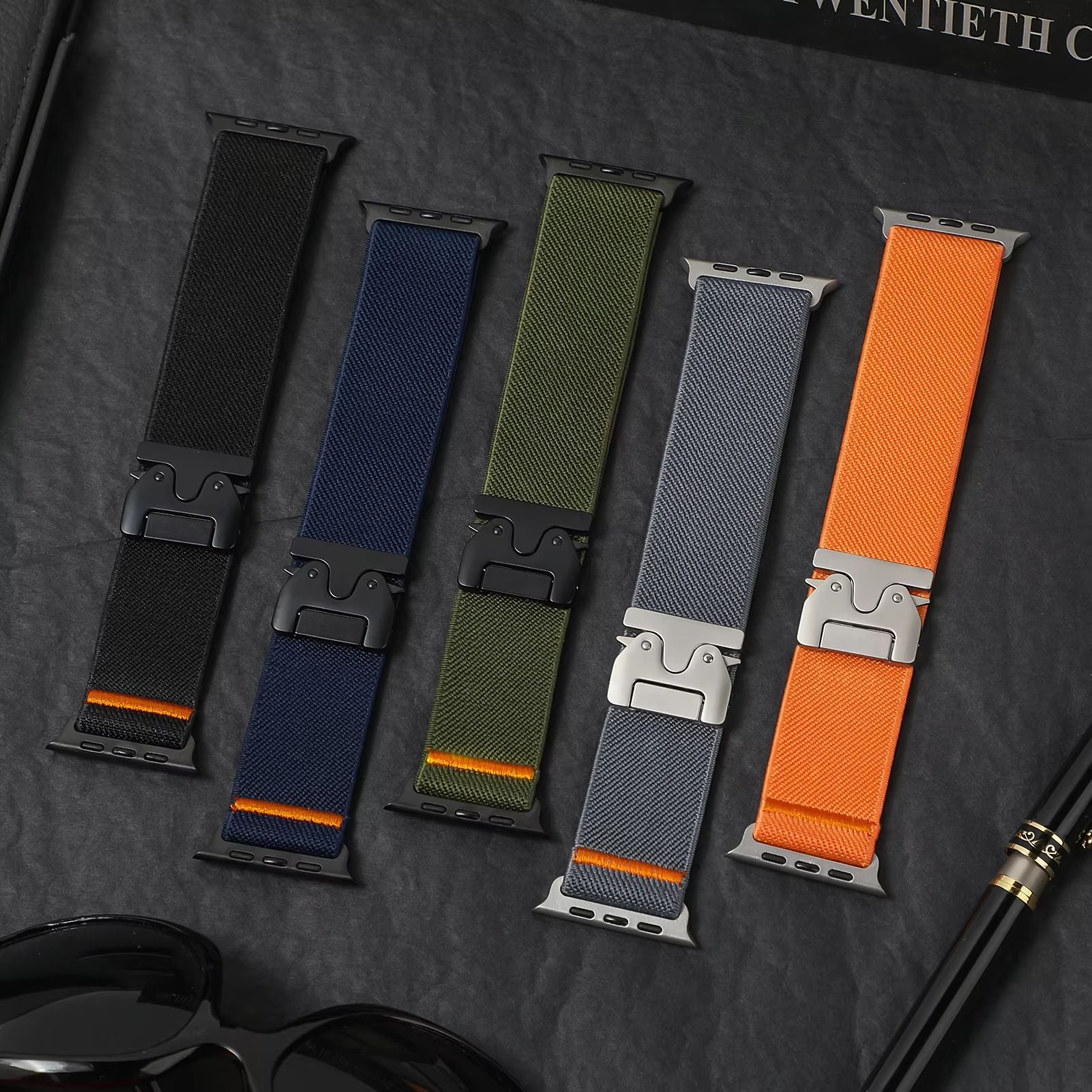 Parachute Weave Apple Watch Band  UltraDurable Nylon Strap For Apple Watch Ultra 2 Series 103 And S 4