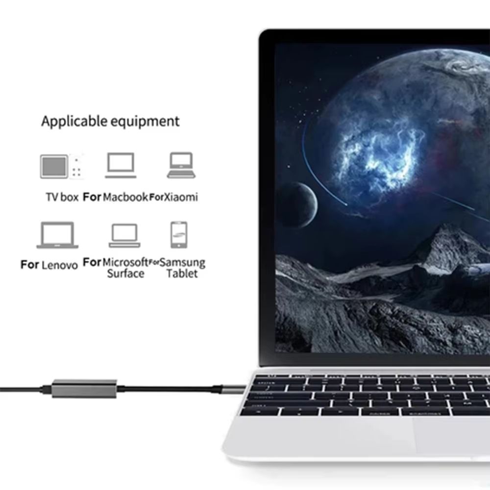 HighSpeed 1000Mbps USB 30  TypeC Ethernet Adapter  Reliable Wired Network Connection For Laptops Ma 3