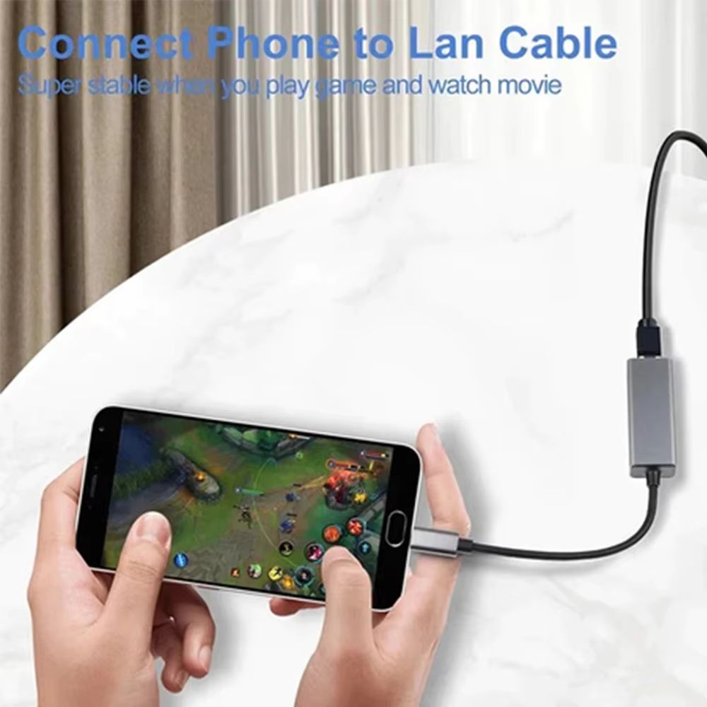 HighSpeed 1000Mbps USB 30  TypeC Ethernet Adapter  Reliable Wired Network Connection For Laptops Ma 4