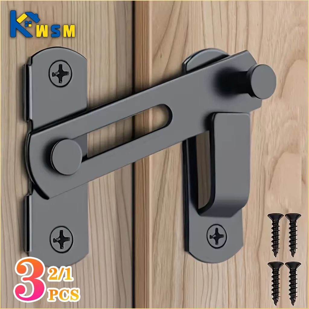 Heavy-Duty Sliding Barn Door Latch – Secure Right Angle Door Bolt for Closets, Windows, and Baby Safety