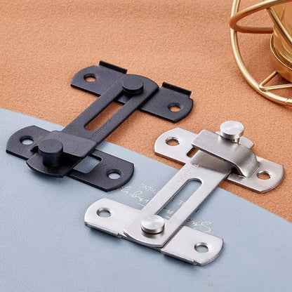 HeavyDuty Sliding Barn Door Latch  Secure Right Angle Door Bolt For Closets Windows And Baby Safety 2