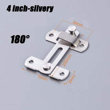 HeavyDuty Sliding Barn Door Latch  Secure Right Angle Door Bolt For Closets Windows And Baby Safety 9
