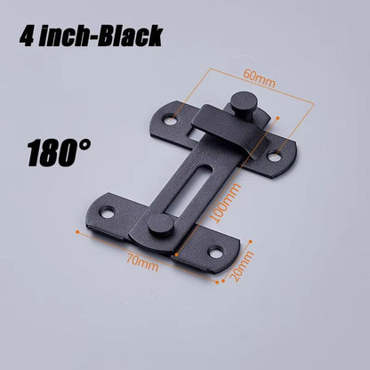 HeavyDuty Sliding Barn Door Latch  Secure Right Angle Door Bolt For Closets Windows And Baby Safety 10