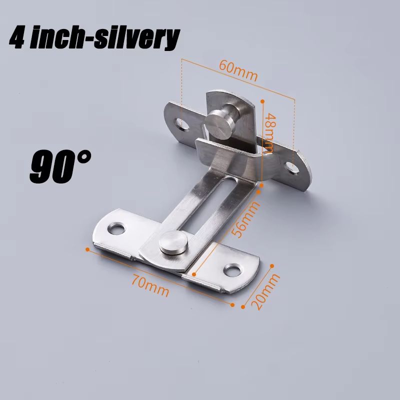 HeavyDuty Sliding Barn Door Latch  Secure Right Angle Door Bolt For Closets Windows And Baby Safety 11