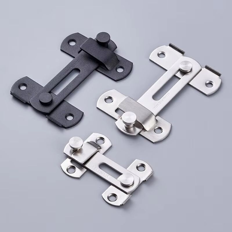 HeavyDuty Sliding Barn Door Latch  Secure Right Angle Door Bolt For Closets Windows And Baby Safety 3