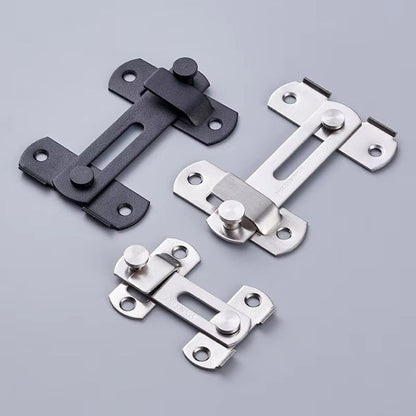 HeavyDuty Sliding Barn Door Latch  Secure Right Angle Door Bolt For Closets Windows And Baby Safety 3