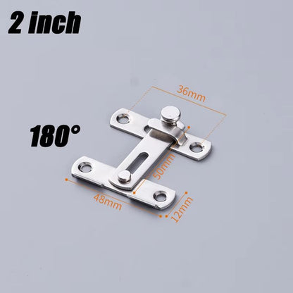HeavyDuty Sliding Barn Door Latch  Secure Right Angle Door Bolt For Closets Windows And Baby Safety 6