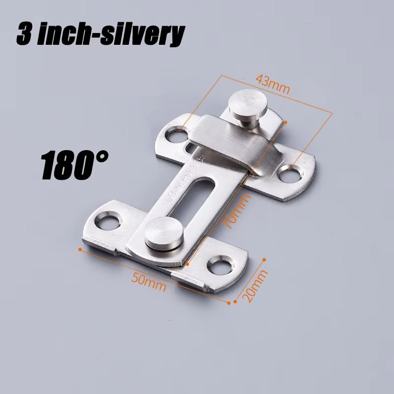 HeavyDuty Sliding Barn Door Latch  Secure Right Angle Door Bolt For Closets Windows And Baby Safety 7