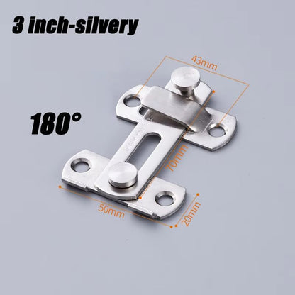 HeavyDuty Sliding Barn Door Latch  Secure Right Angle Door Bolt For Closets Windows And Baby Safety 7