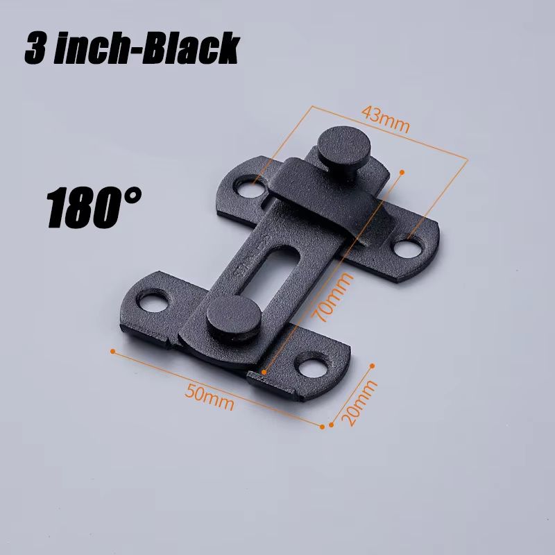 HeavyDuty Sliding Barn Door Latch  Secure Right Angle Door Bolt For Closets Windows And Baby Safety 8