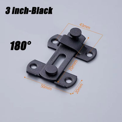HeavyDuty Sliding Barn Door Latch  Secure Right Angle Door Bolt For Closets Windows And Baby Safety 8