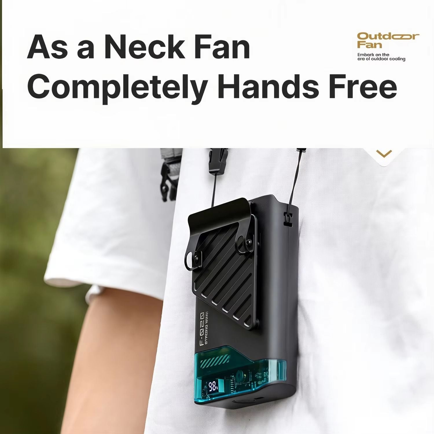 Portable Waist Clip Fan  UltraQuiet FiveHole Cooling Fan With Belt Clip And Neck Strap For Outdoor  1