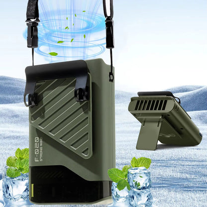 Portable Waist Clip Fan  UltraQuiet FiveHole Cooling Fan With Belt Clip And Neck Strap For Outdoor  6