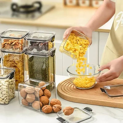 Airtight Multigrain Storage Box  MoistureProof Plastic Food Container For Snacks Dried Fruit  Kitch 1