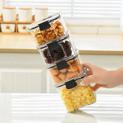 Airtight Multigrain Storage Box  MoistureProof Plastic Food Container For Snacks Dried Fruit  Kitch 2