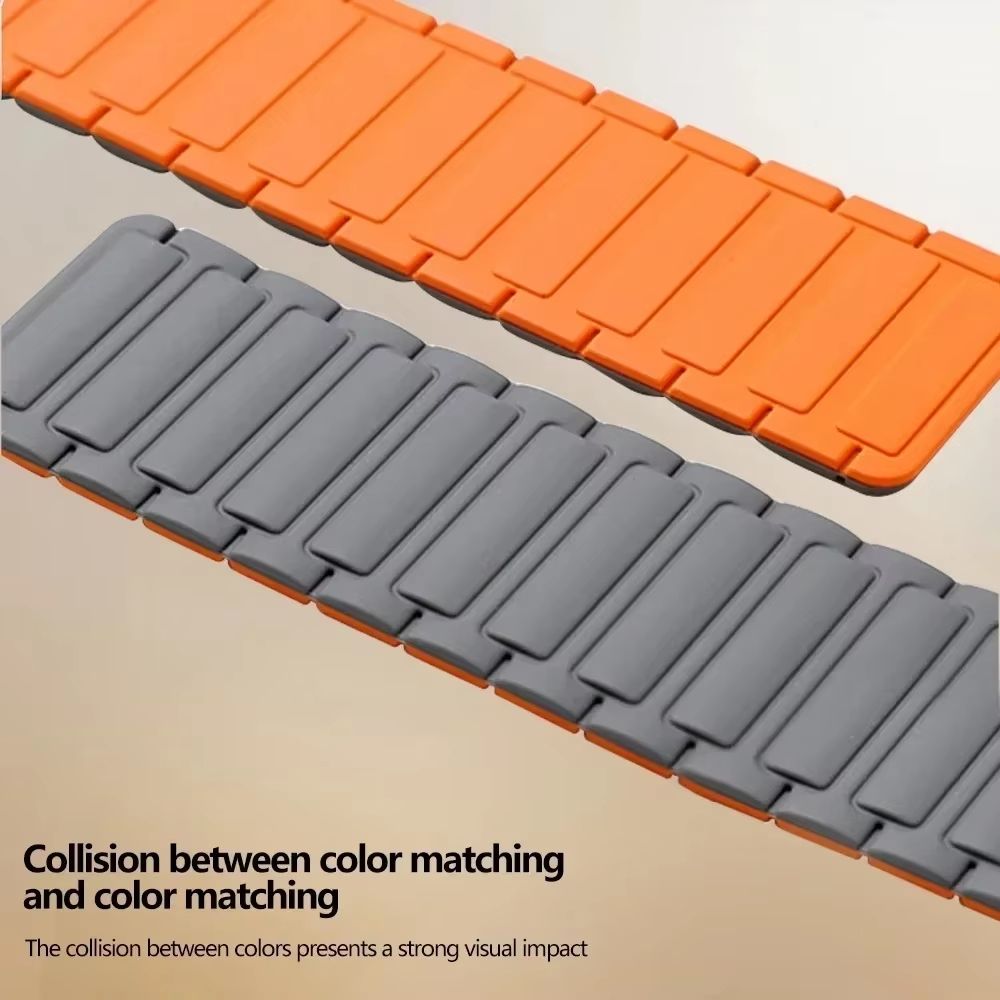 Magnetic Loop Silicone Band For Apple Watch  Soft Secure  Stylish Strap For Series 9 8 7 6 5 4 3 SE 5