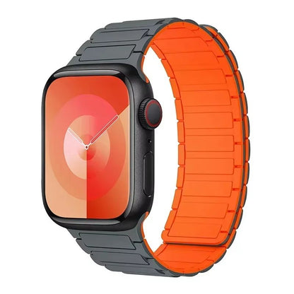 Magnetic Loop Silicone Band For Apple Watch  Soft Secure  Stylish Strap For Series 9 8 7 6 5 4 3 SE 9