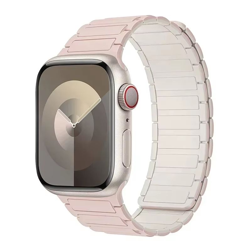 Magnetic Loop Silicone Band For Apple Watch  Soft Secure  Stylish Strap For Series 9 8 7 6 5 4 3 SE 14